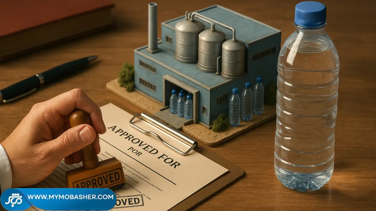 مراحل اخذ مجوز آب معدنی از وزارت صمت